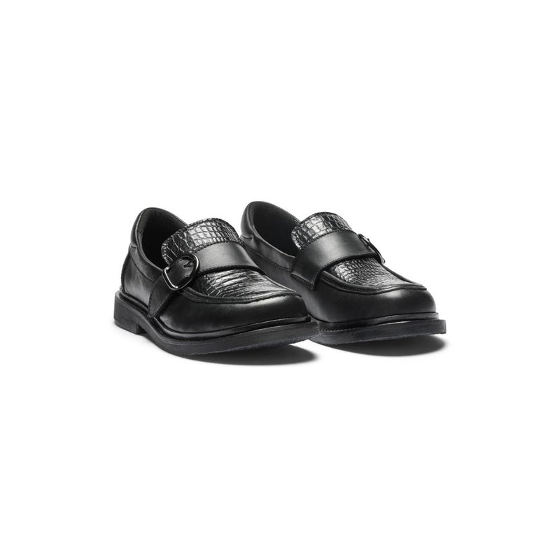 New Feet naisten leve&auml;lestinen loafer 261-24-110 musta sivulta
